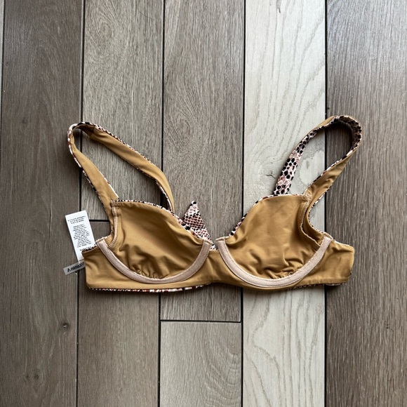 Vitamin A Demi Bikini Top in Mojave Snake | Size: Small | Excellent Condition - Picture 3 of 6